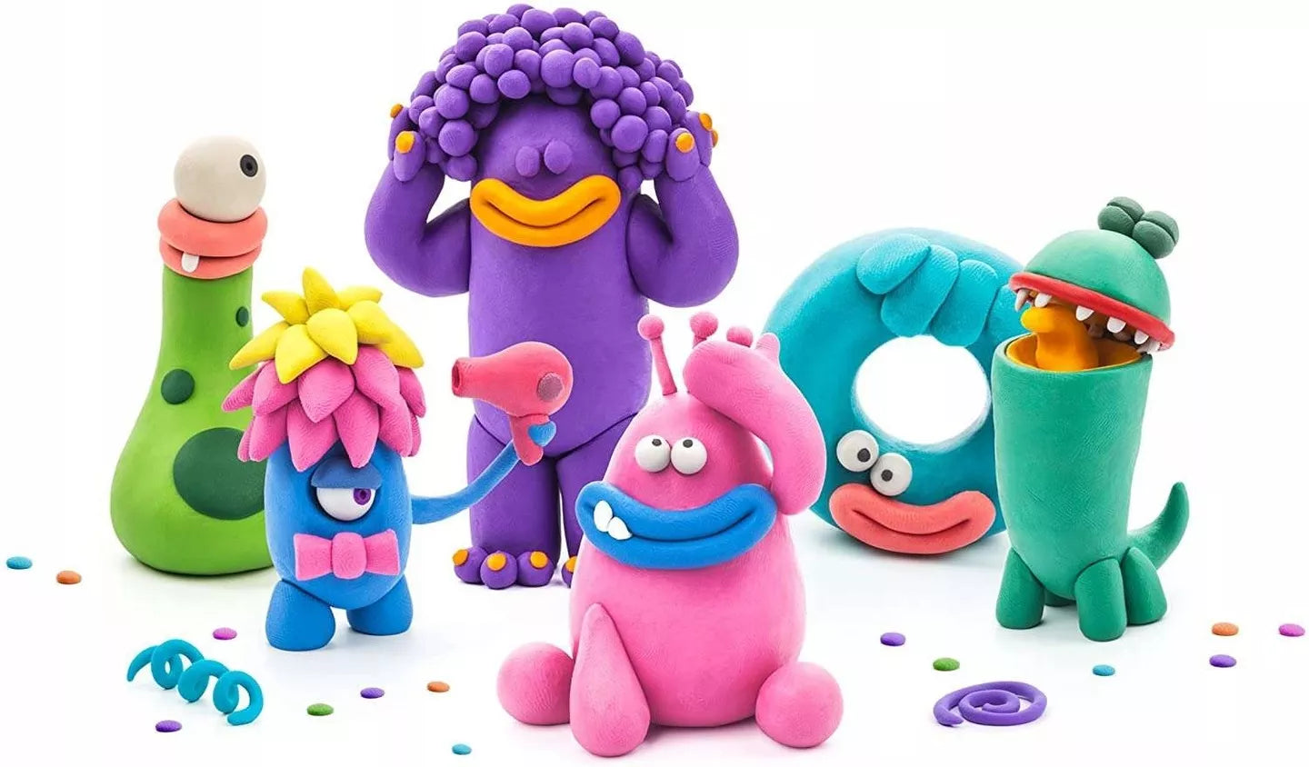 Interaktyvus plastilinas MONSTERS / 18 spalvų / modeliavimo masė