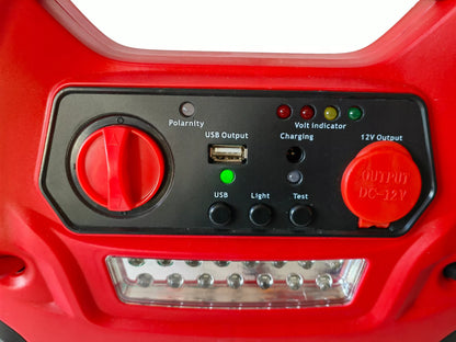 Jump starter / powerbank 5 in 1 – kompresorius ir siurblys automobiliams 12 V, 20000 mAh