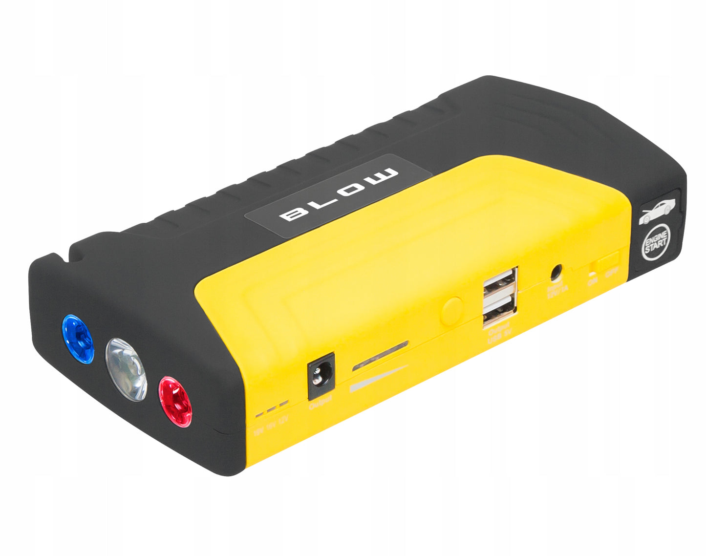 JUMP STARTER AKUMULIATORIUS POWERBANK ŽIBINTUVĖLIS PLAKTUKAS KABELIAI RINKINYS 12800mAh
