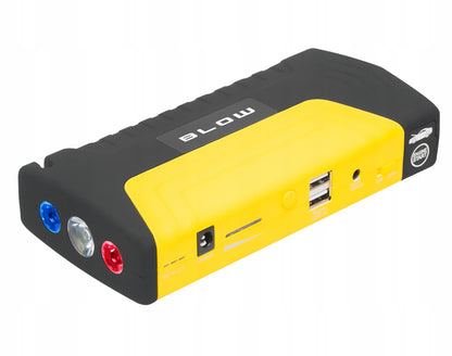 JUMP STARTER AKUMULIATORIUS POWERBANK ŽIBINTUVĖLIS PLAKTUKAS KABELIAI RINKINYS 12800mAh