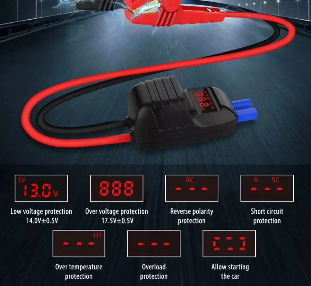 Jump Starter Powerbank 12V 1000A – galingas mini starteris