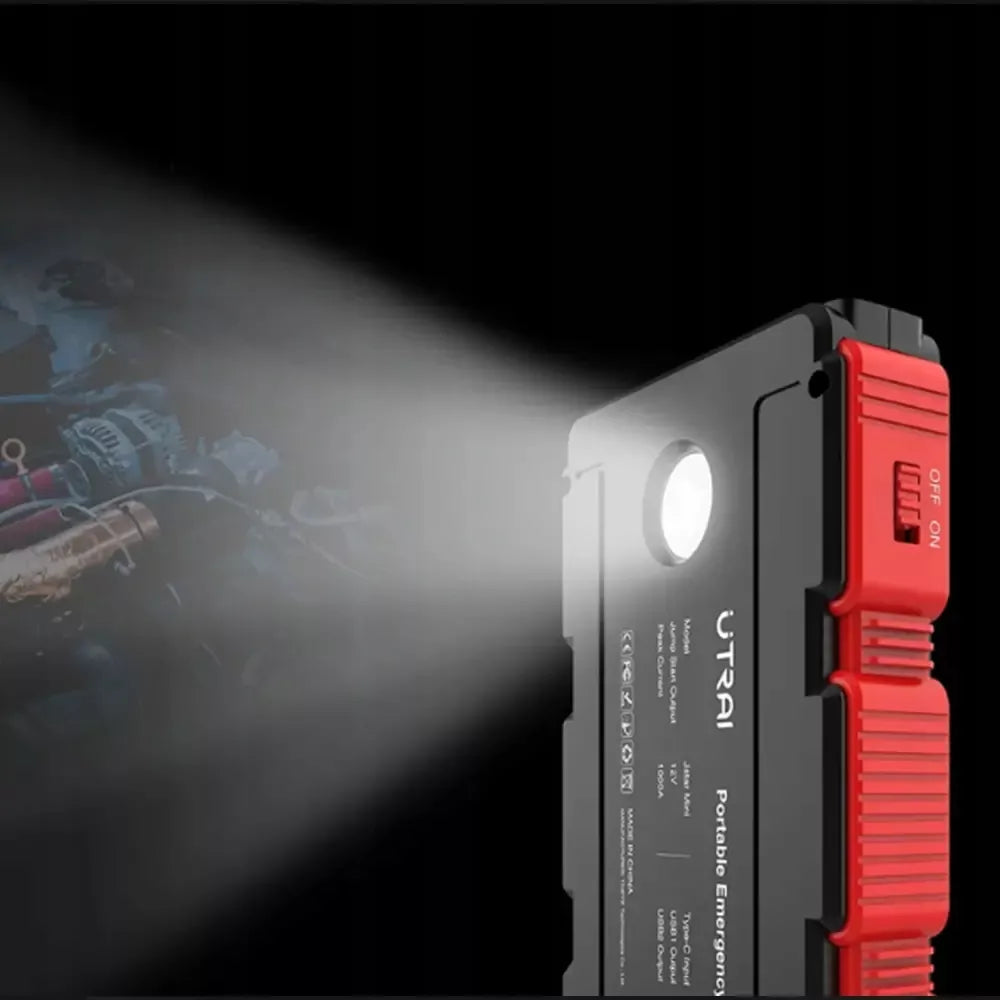 Jump Starter Powerbank 12V 1000A – galingas mini starteris