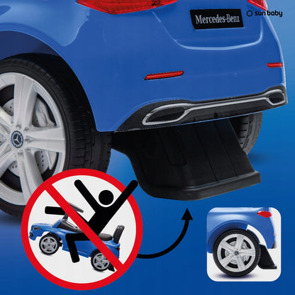 Vaikiškas stumdukas 4in1 berniukui Mercedes C-Class su skyreliu ir garsu, atlošas