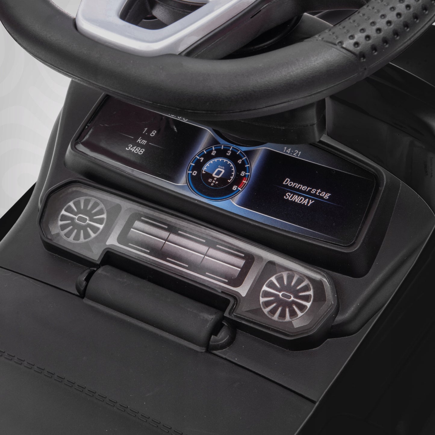 Stumblinukas Stumiamas Vaikščiukas vaikams Mercedes Benz G Stumdukas Daiktadėžė garsas