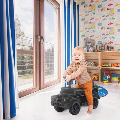 Stumblinukas Stumiamas Vaikščiukas vaikams Mercedes Benz G Stumdukas Daiktadėžė garsas