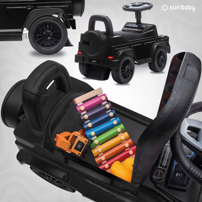 Stumblinukas Stumiamas Vaikščiukas vaikams Mercedes Benz G Stumdukas Daiktadėžė garsas