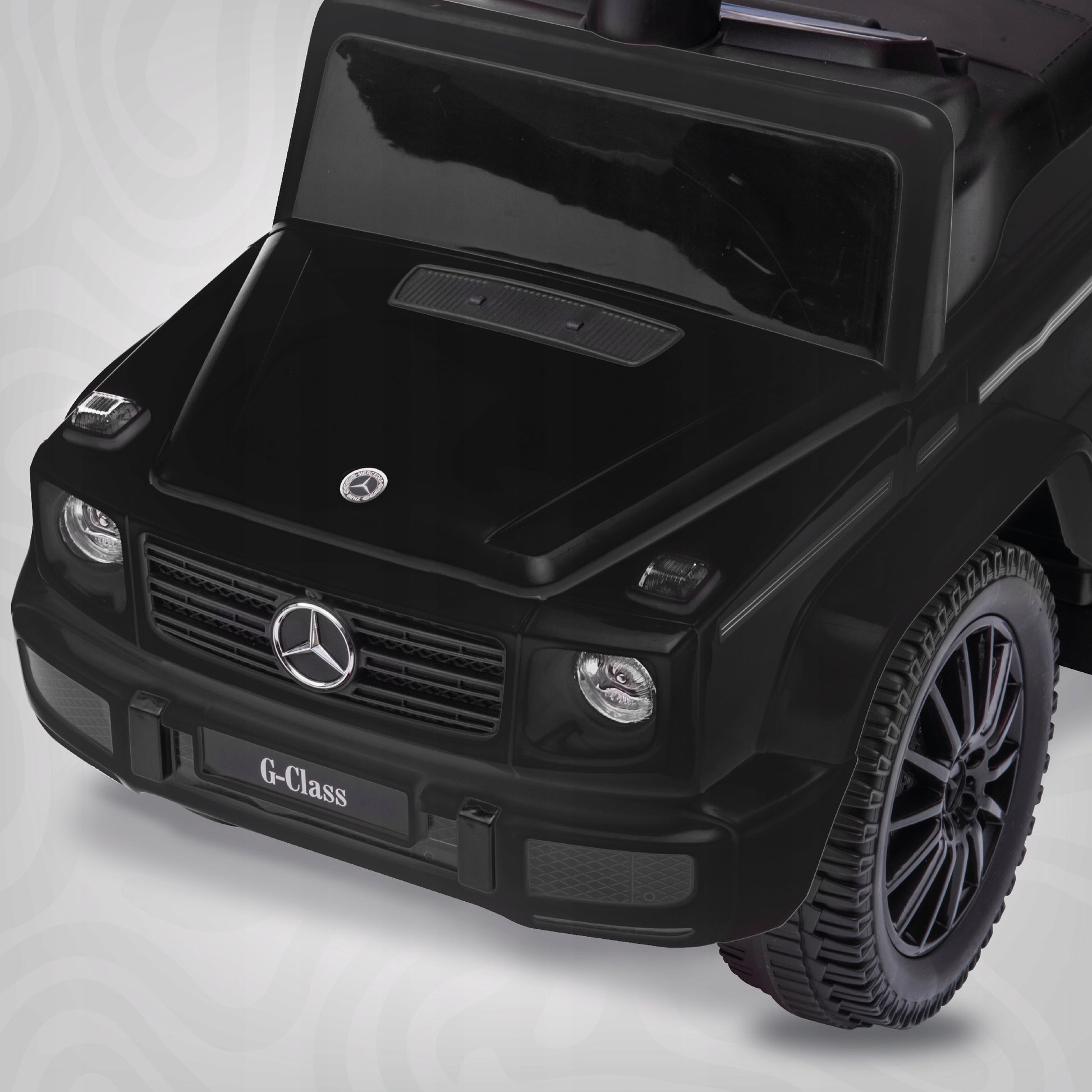 Stumblinukas Stumiamas Vaikščiukas vaikams Mercedes Benz G Stumdukas Daiktadėžė garsas