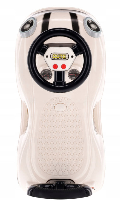 Vaikiškas paspiriama automobilis "GO GO", skirtas metukų proga automobilis-stūmikas su garsu ir atlošu