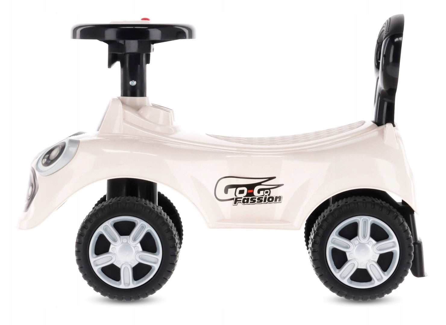 Vaikiškas paspiriama automobilis "GO GO", skirtas metukų proga automobilis-stūmikas su garsu ir atlošu