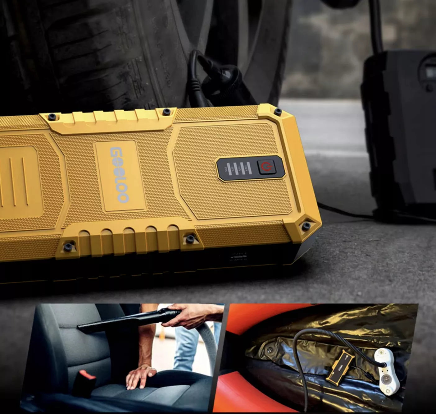 GP4000 PRO – itin galingas 4000A greito paleidimo boosteris