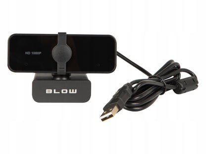 Interneto kameros kamerka su mikrofonu, privatumo dangteliu, Full HD 1080p