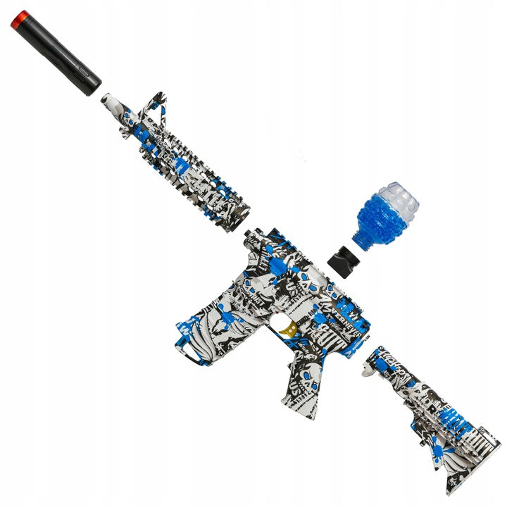 Automatinis pistoletas-šautuvas vandens gelio rutuliukams, saugus, didelis rinkinys