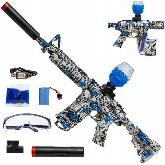 Automatinis pistoletas-šautuvas vandens gelio rutuliukams, saugus, didelis rinkinys