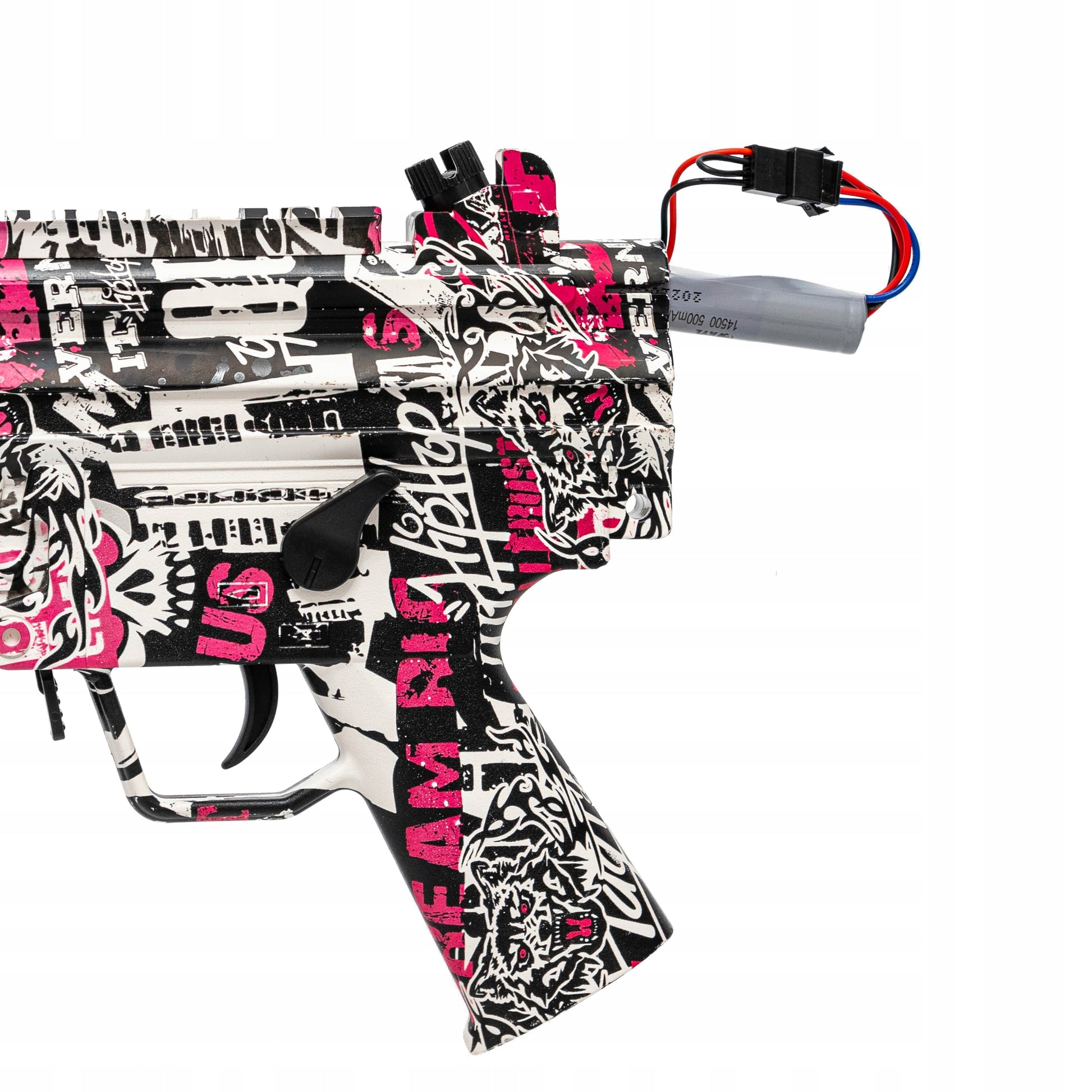 Automatinis gelio rutuliukų pistoletas karabinas, saugus, didelis rinkinys