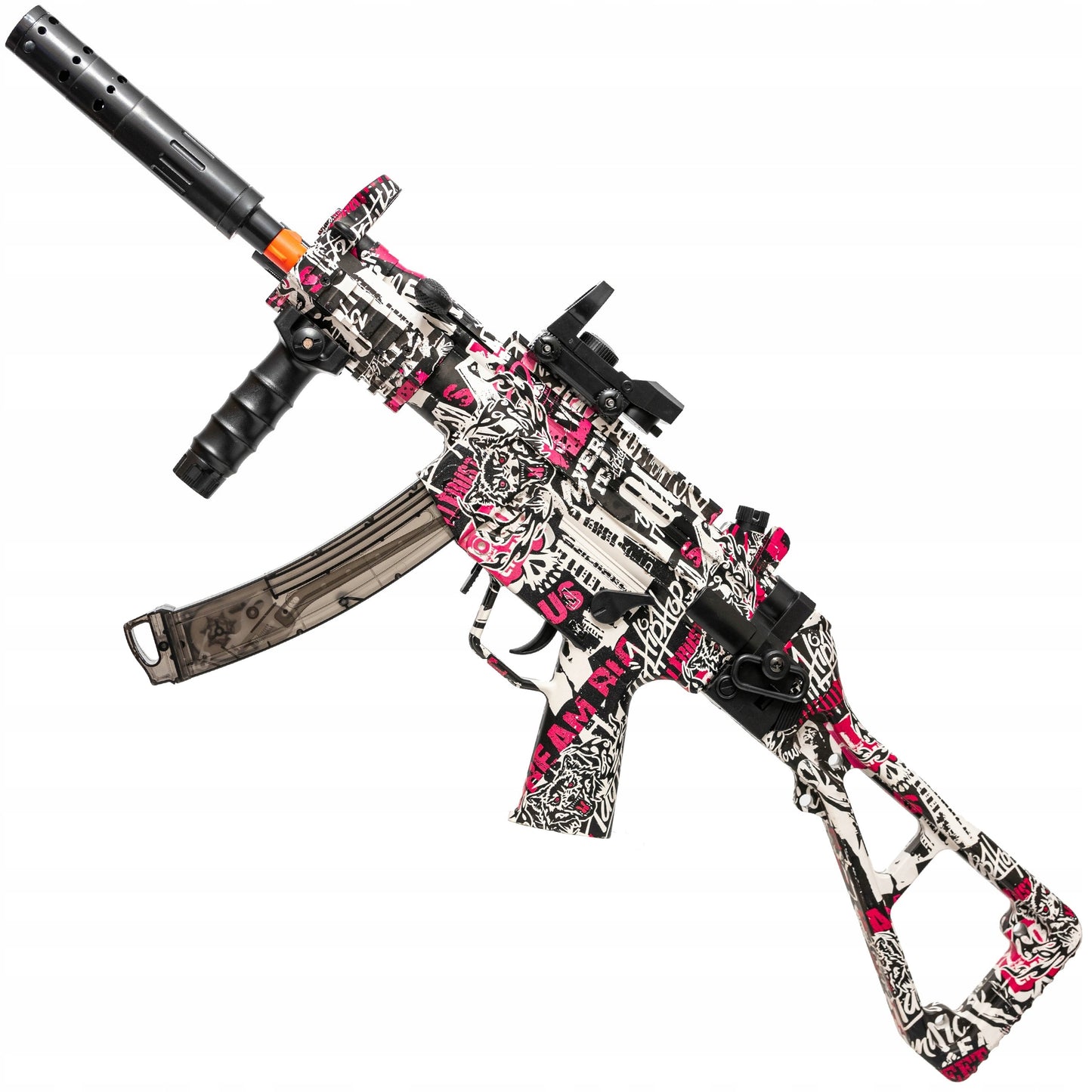 Automatinis gelio rutuliukų pistoletas karabinas, saugus, didelis rinkinys