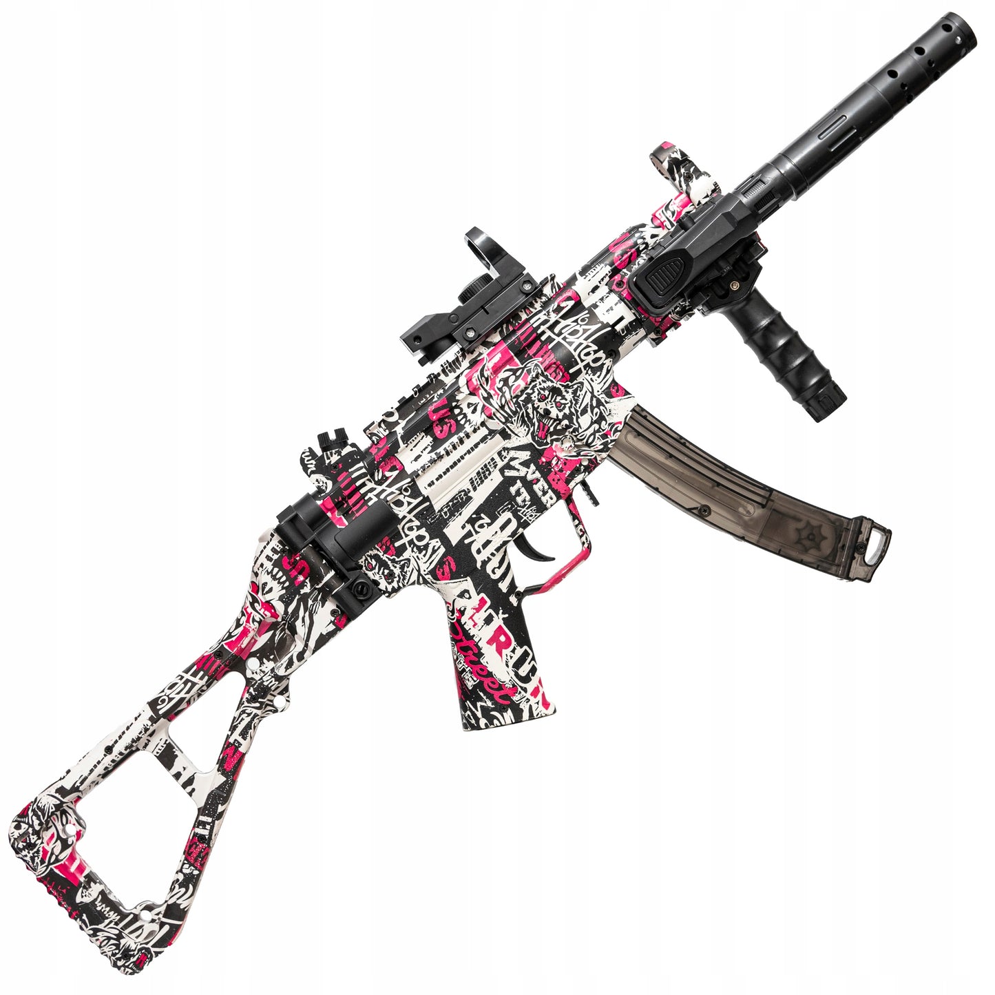 Automatinis gelio rutuliukų pistoletas karabinas, saugus, didelis rinkinys