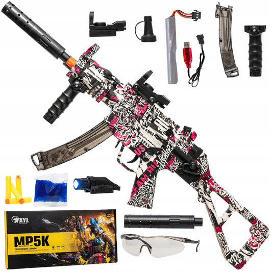 Automatinis gelio rutuliukų pistoletas karabinas, saugus, didelis rinkinys