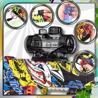 Pistoletas su kulkomis "DEAGLE", automatinis, su vandens kulkomis, su akumuliatoriumi, saugus