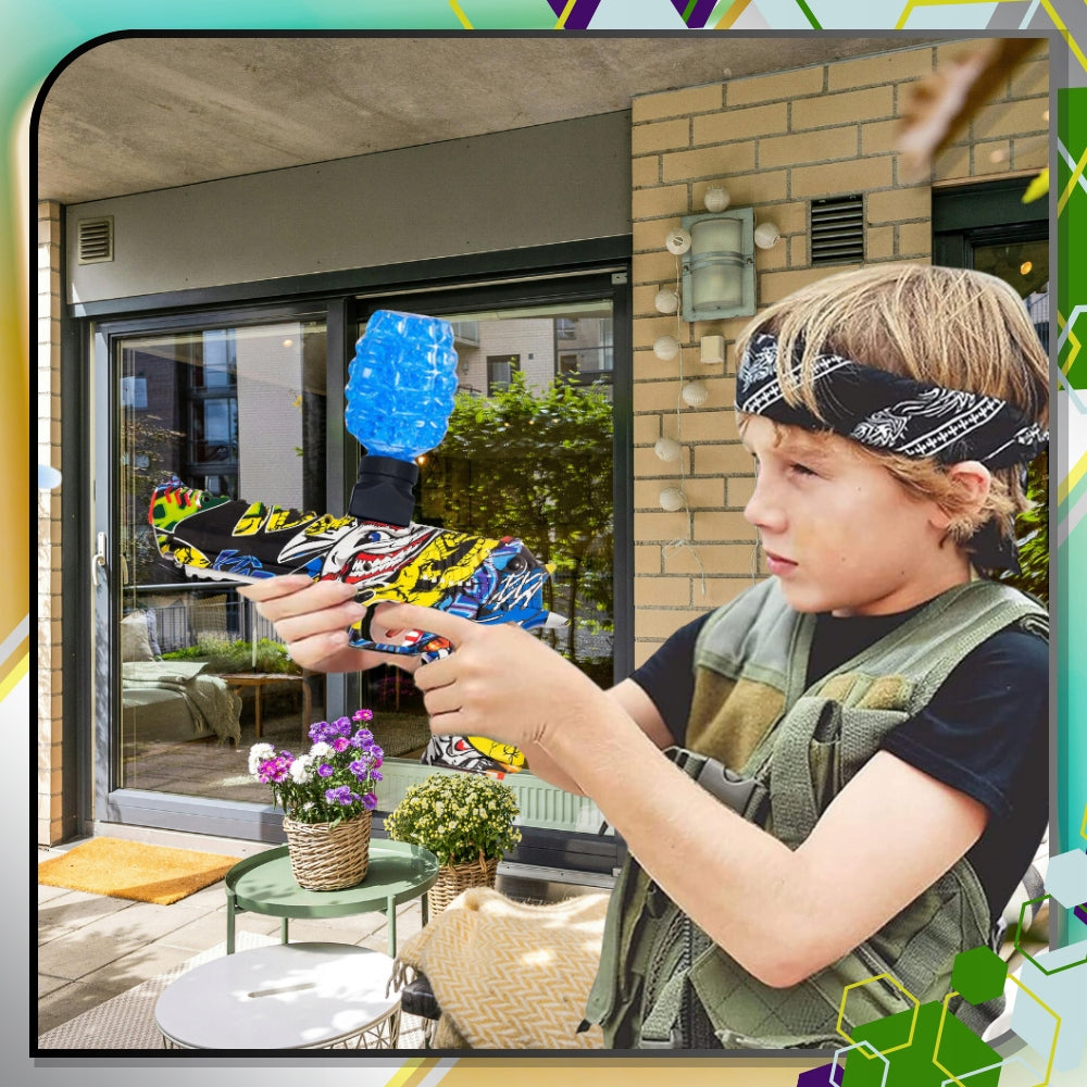 Pistoletas su kulkomis "DEAGLE", automatinis, su vandens kulkomis, su akumuliatoriumi, saugus