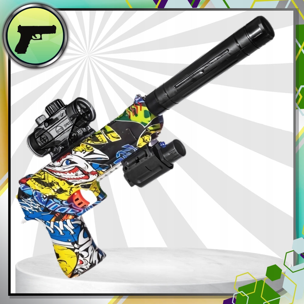 Pistoletas su kulkomis "DEAGLE", automatinis, su vandens kulkomis, su akumuliatoriumi, saugus