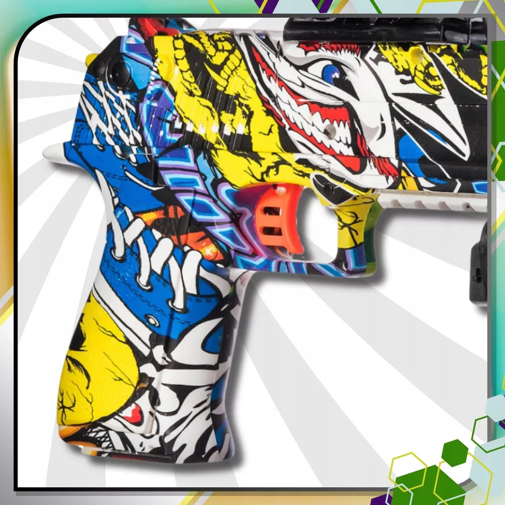 Pistoletas DEAGLE – automatinis, su vandens kulkomis, su akumuliatoriumi, saugus