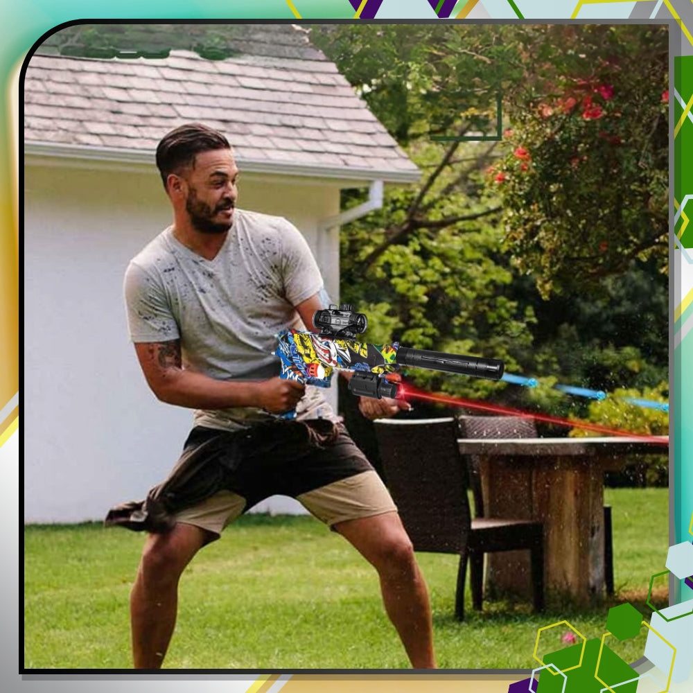 Pistoletas su kulkomis "DEAGLE", automatinis, su vandens kulkomis, su akumuliatoriumi, saugus