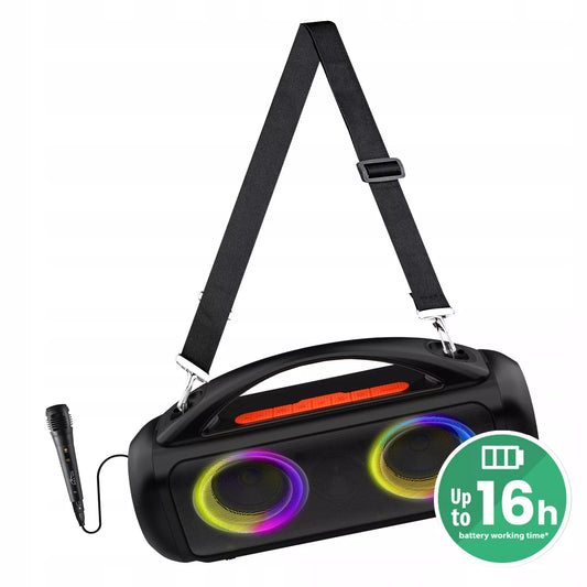 KARAOKE Nešiojama „Bluetooth“ kolonėlė MT3184 MEDIA-TECH MIKROFONAS