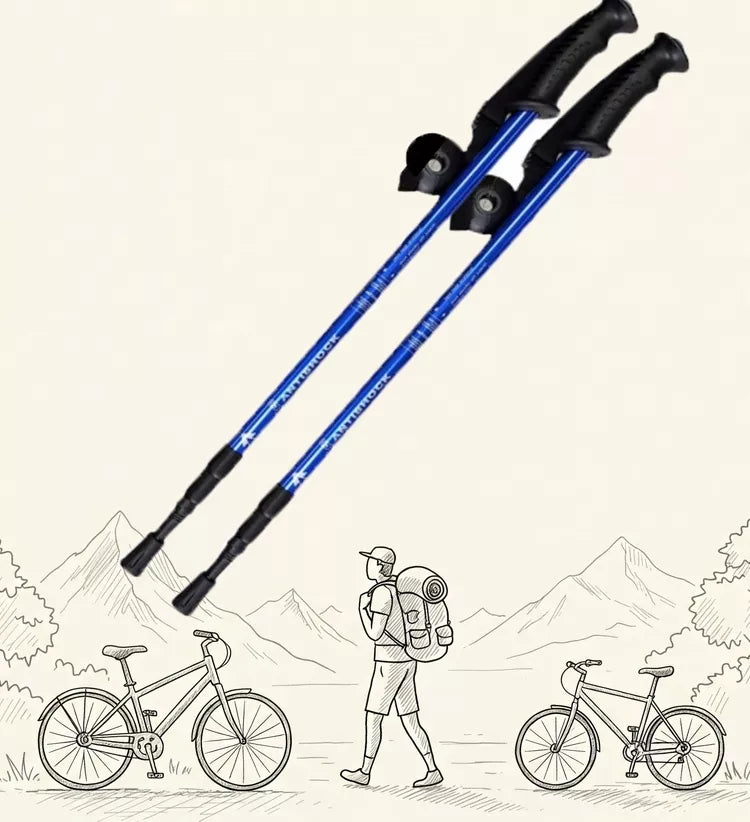 LAZDELĖS NORDIC WALKING LAZDELĖS KALNŲ ŽYGIAMS REGULIUOJAMOS ALIUMININĖS