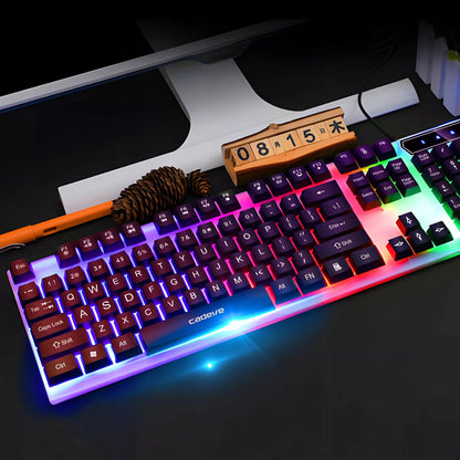 Žaidimų klaviatūra su LED pašvietimu žaidėjams, Membraninė, USB, NumLock