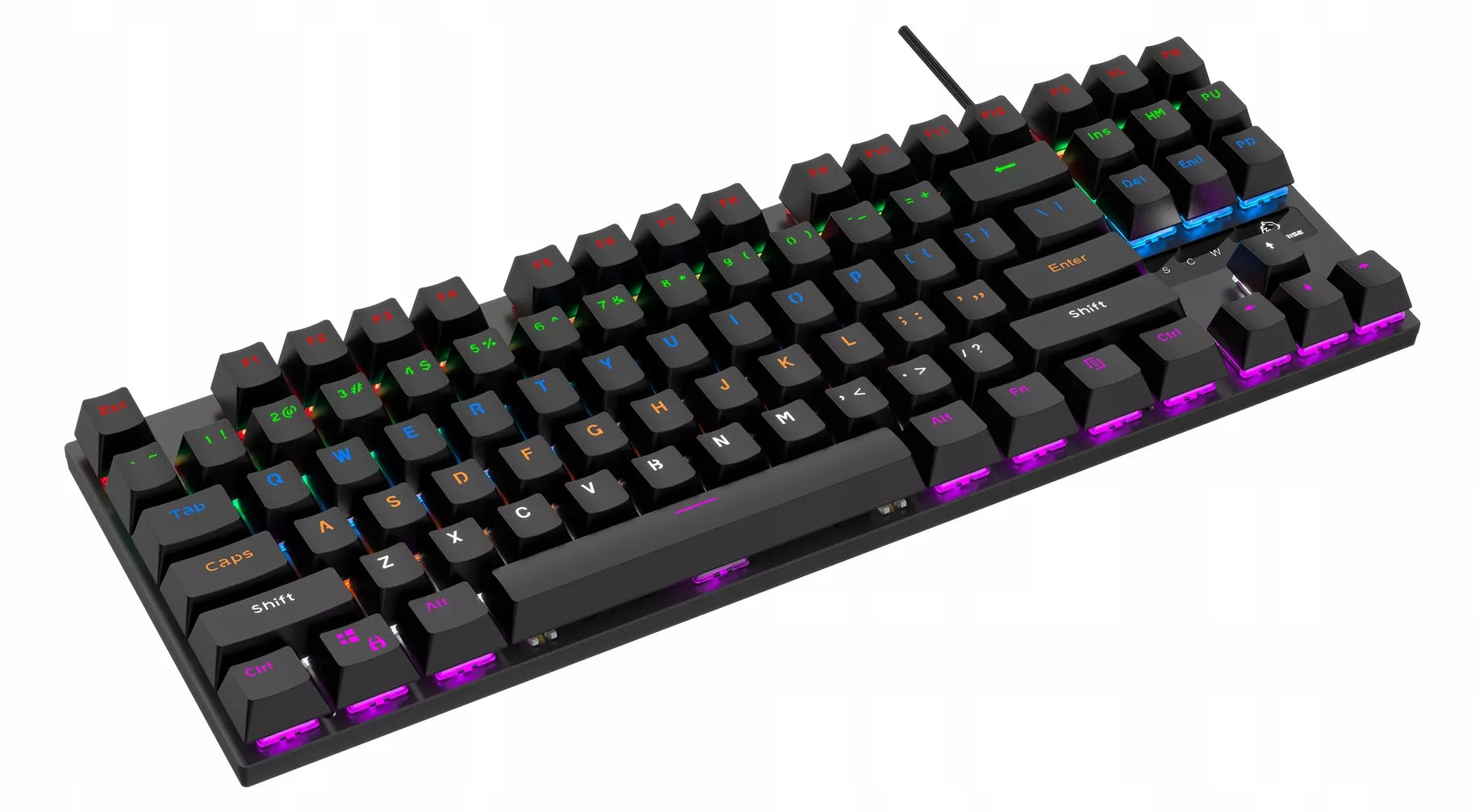 Mechaninė žaidimų klaviatūra su RGB apšvietimu PANTHERISE 87 CLICKSTORM