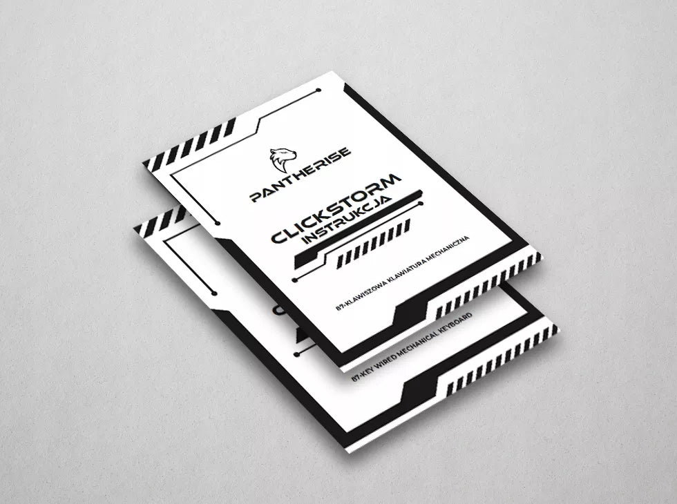 Mechaninė žaidimų klaviatūra su RGB apšvietimu PANTHERISE 87 CLICKSTORM