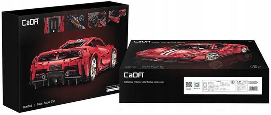 CADABLOCKS SUPER AUTOMOBILIO SPORTO LENKTYNIŲ AUTOMOBILIS 52 CM LENKTYNIŲ AUTOMOBILIS 3236 vnt.