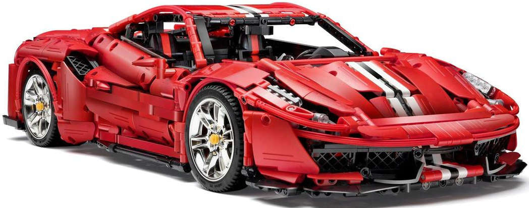 CADABLOCKS SUPER AUTOMOBILIO SPORTO LENKTYNIŲ AUTOMOBILIS 52 CM LENKTYNIŲ AUTOMOBILIS 3236 vnt.