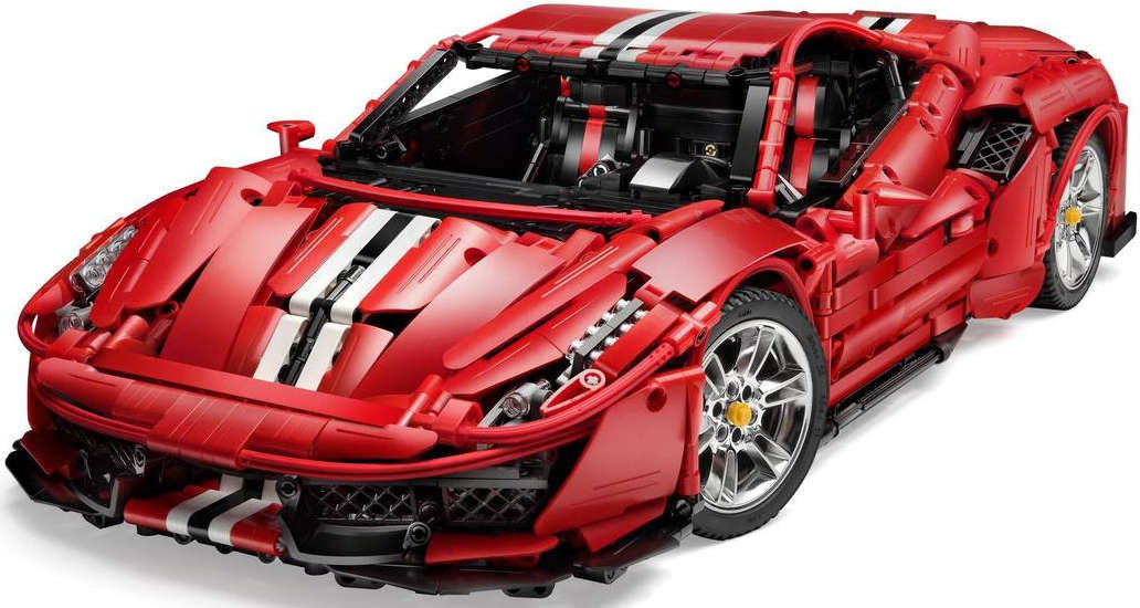 CADABLOCKS SUPER AUTOMOBILIO SPORTO LENKTYNIŲ AUTOMOBILIS 52 CM LENKTYNIŲ AUTOMOBILIS 3236 vnt.