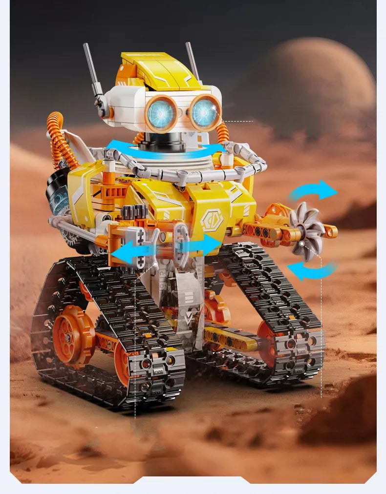 Statybiniai blokeliai CADA CODE ROBOT MODEL W.BOT RC Nuotoliniu būdu valdomas DUAL MODE 455 elementai