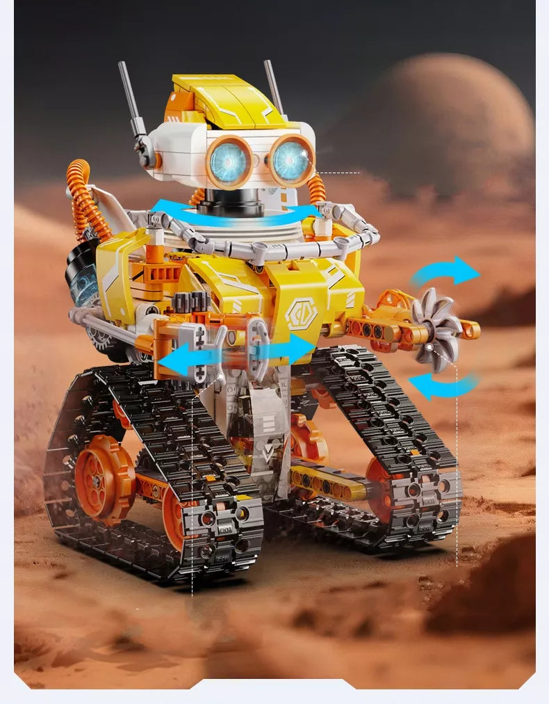 Statybiniai blokeliai CADA CODE ROBOT MODEL W.BOT RC Nuotoliniu būdu valdomas DUAL MODE 455 elementai