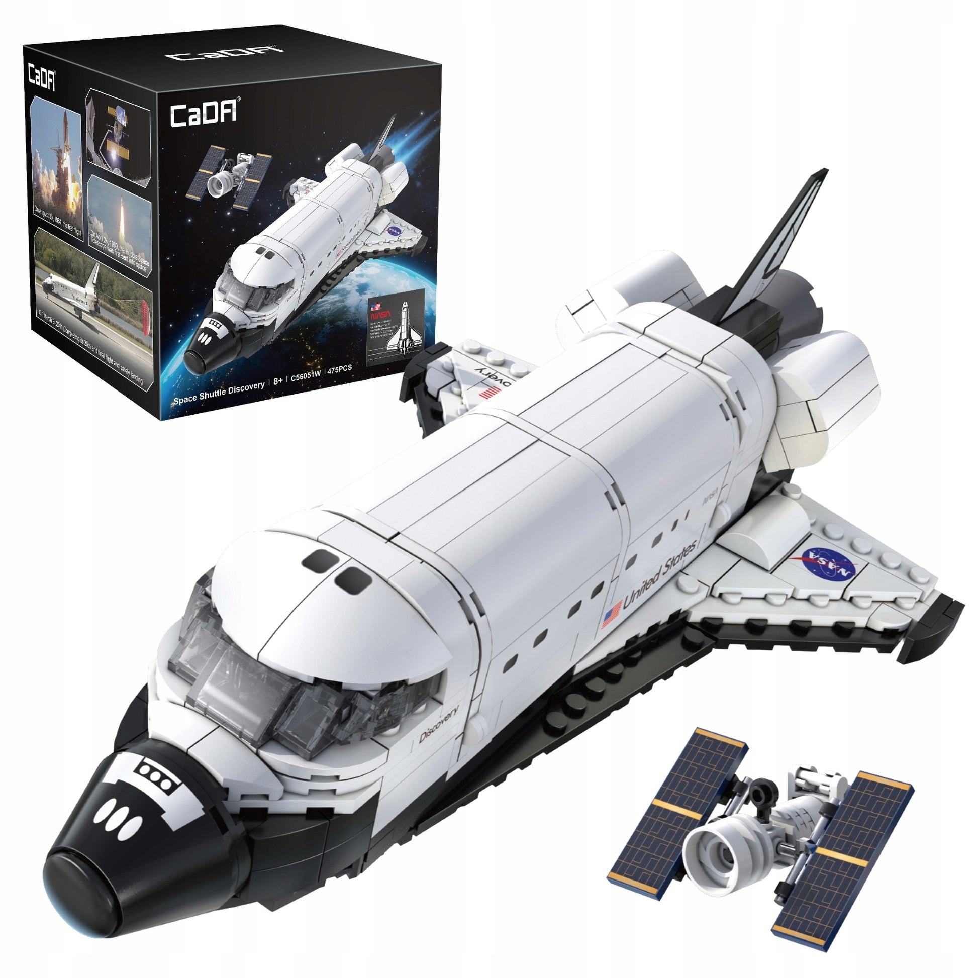 CaDA LEGO NASA KOSMINIS TYRinėTOJAS ERDĖLAIVIS SPACE SHUTTLE DISCOVERY 475det.