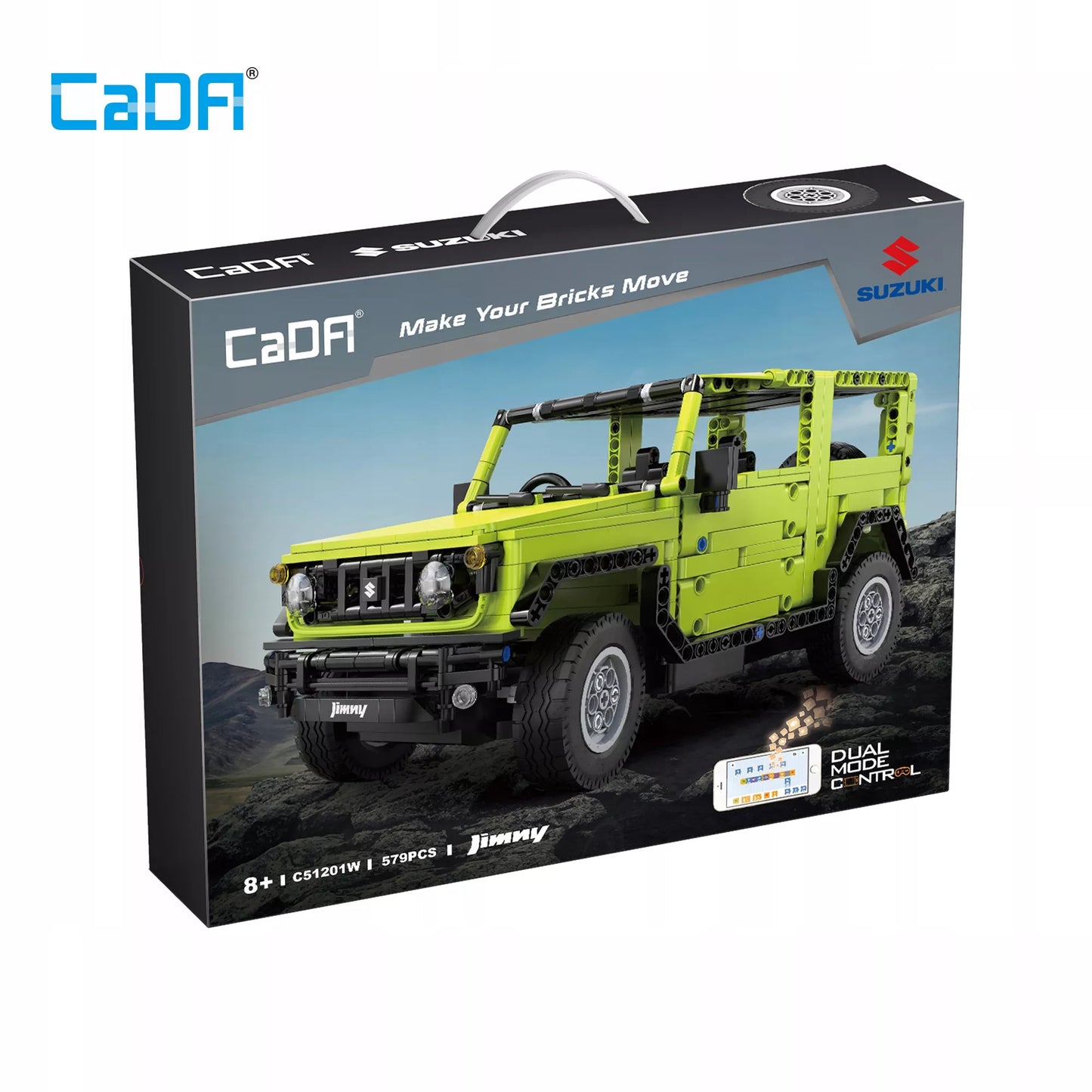 CaDA RC Suzuki Jimny – statybiniai blokeliai, 579 dalys
