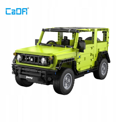 Statybiniai blokeliai CaDA SUZUKI JIMNY RC automobilis su nuotoliniu valdymu 579 dalys DUAL MODE + LED
