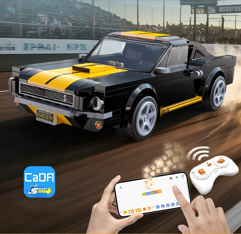 Statybiniai blokeliai CADA rinkinys FORD MUSTANG SHELBY GT 350H nuotoliniu būdu valdomas, 291 elementas