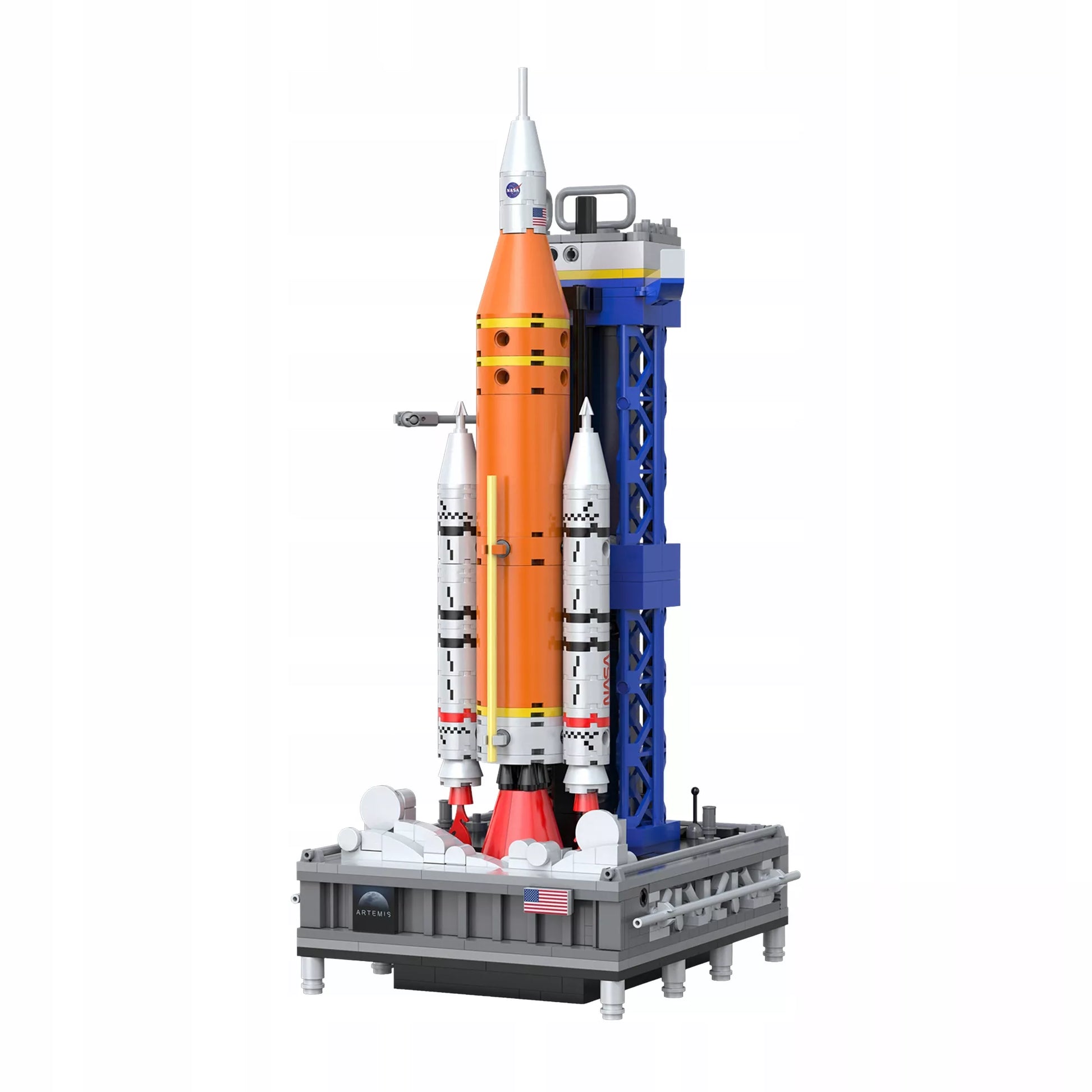 Statybinės kaladėlės CaDA NASA kosminė raketa Artemis SLS programa, 659 elementai