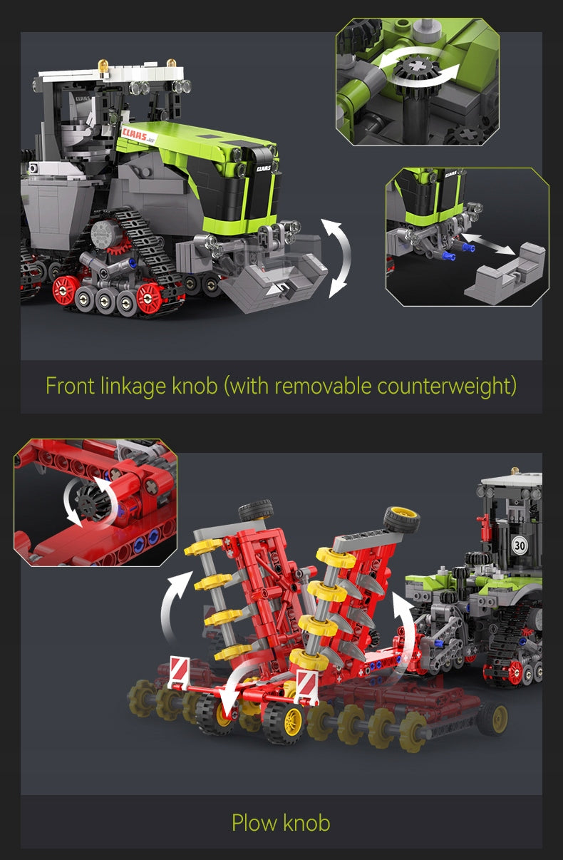 Konstrukciniai blokeliai CaDA Žemės ūkio traktorius CLAAS XERION 5000 1336EL