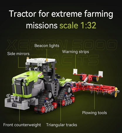 Konstrukciniai blokeliai CaDA Žemės ūkio traktorius CLAAS XERION 5000 1336EL