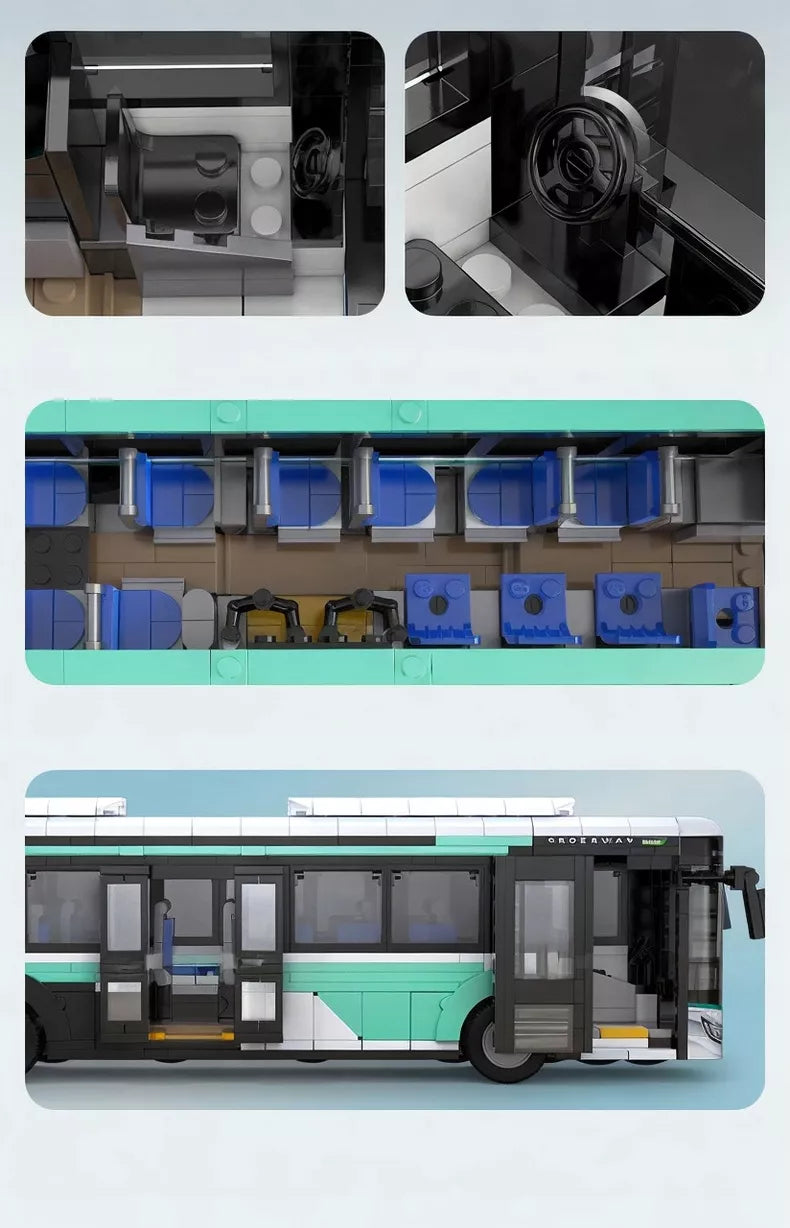 CaDA konstruktorius „Miesto autobusas“, 832 detalės