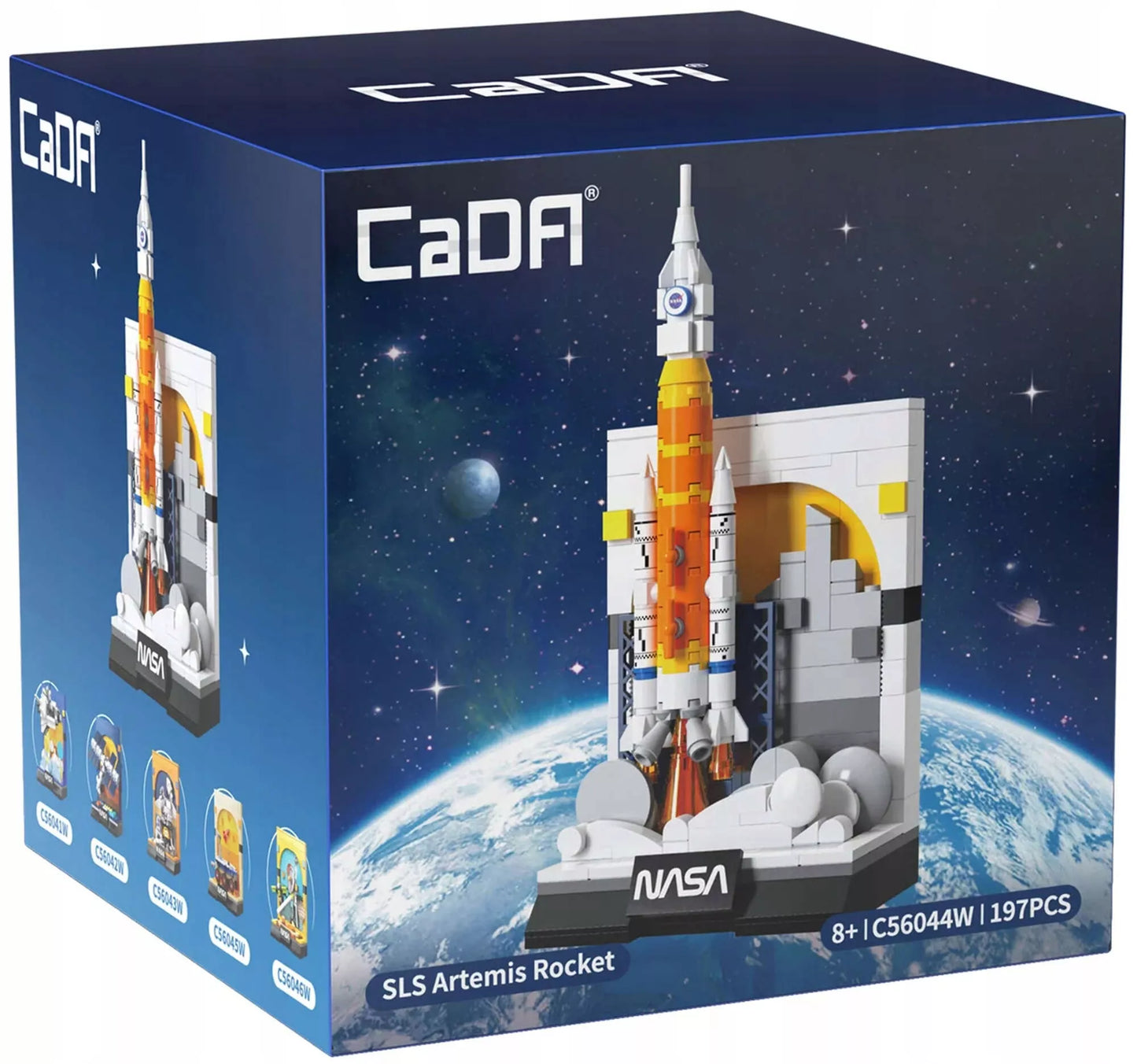 CaDA NASA konstravimo rinkinys SLS Artemis kosmoso raketa 197 det.