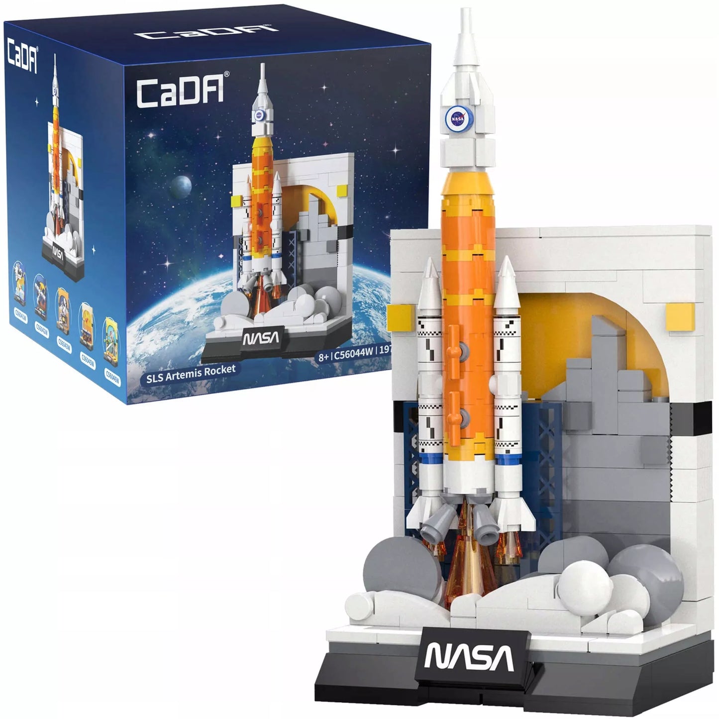 CaDA NASA konstravimo rinkinys SLS Artemis kosmoso raketa 197 det.