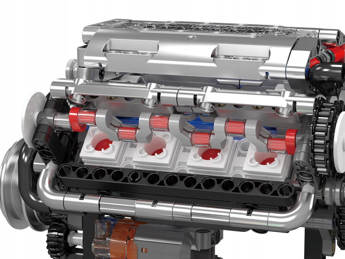 MOULD KING 10088 V8 VARIKLIS MODELIS AŠTUONIŲ CILINDRŲ vidaus DEGIMO VARIKLIS