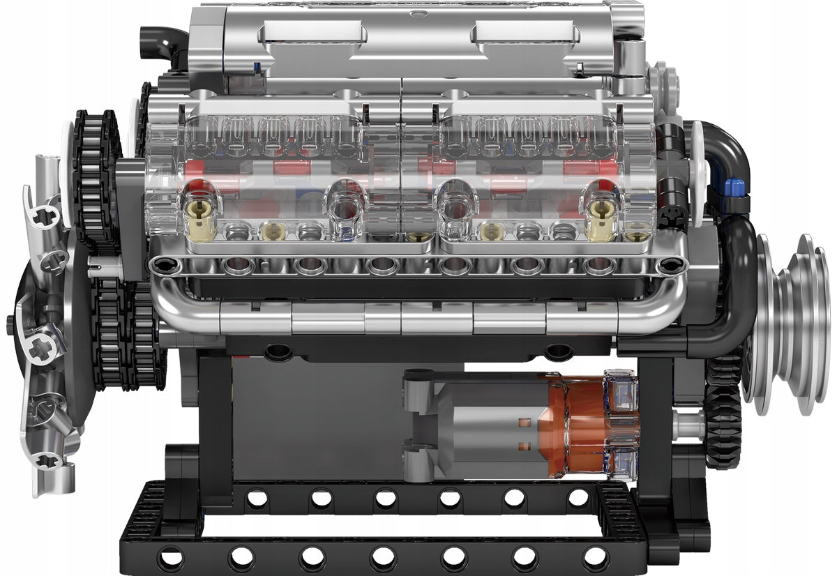 MOULD KING 10088 V8 VARIKLIS MODELIS AŠTUONIŲ CILINDRŲ vidaus DEGIMO VARIKLIS