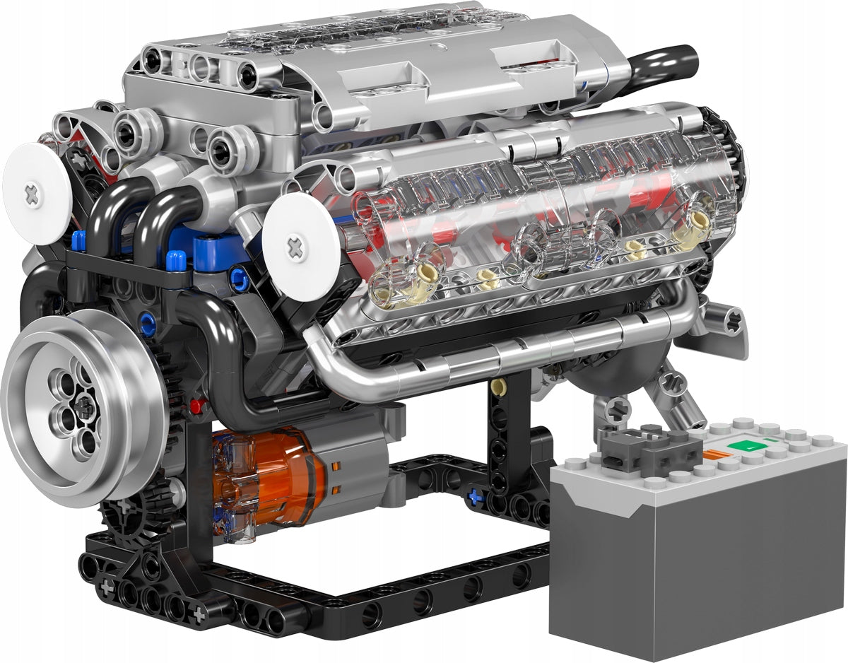 MOULD KING 10088 V8 VARIKLIS MODELIS AŠTUONIŲ CILINDRŲ vidaus DEGIMO VARIKLIS