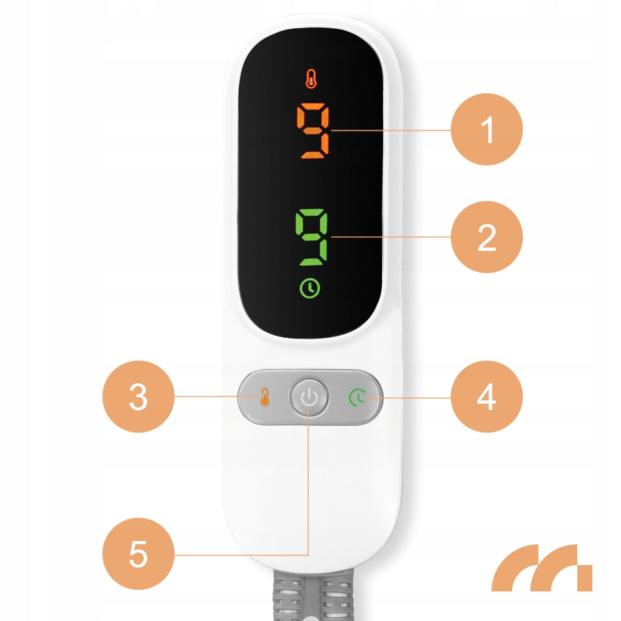 Didelis minkštas elektrinis šildantis pledas, su reguliuojamu laikmačiu ir nuotolinio valdymo pulteliu, 180x160